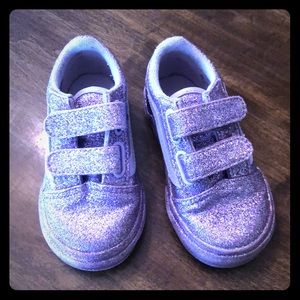 Infant Purple Glitter Vans